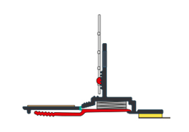Baguette pré-entoilée PUR-FIX-LIGHT-pro, gris
