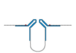 Dehnfugenprofil DUO-TEX-K, für Fläche