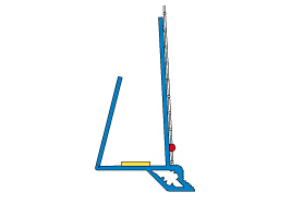 Clip-on profile for plaster-base boards, 15 mm