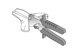 Trimming shear for mitre cut